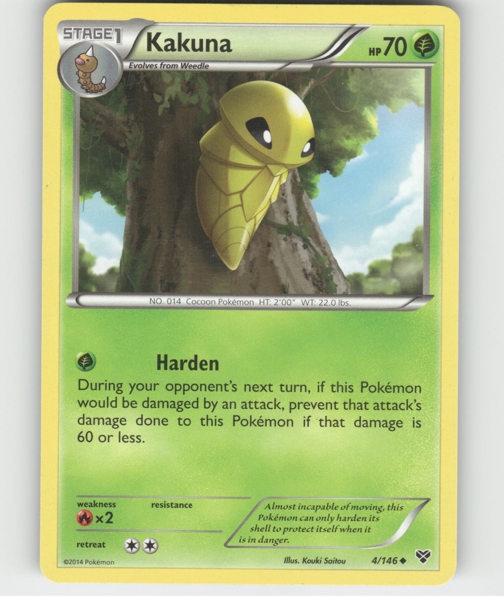 Kakuna Uncommon XY Base Set 4/146 LP