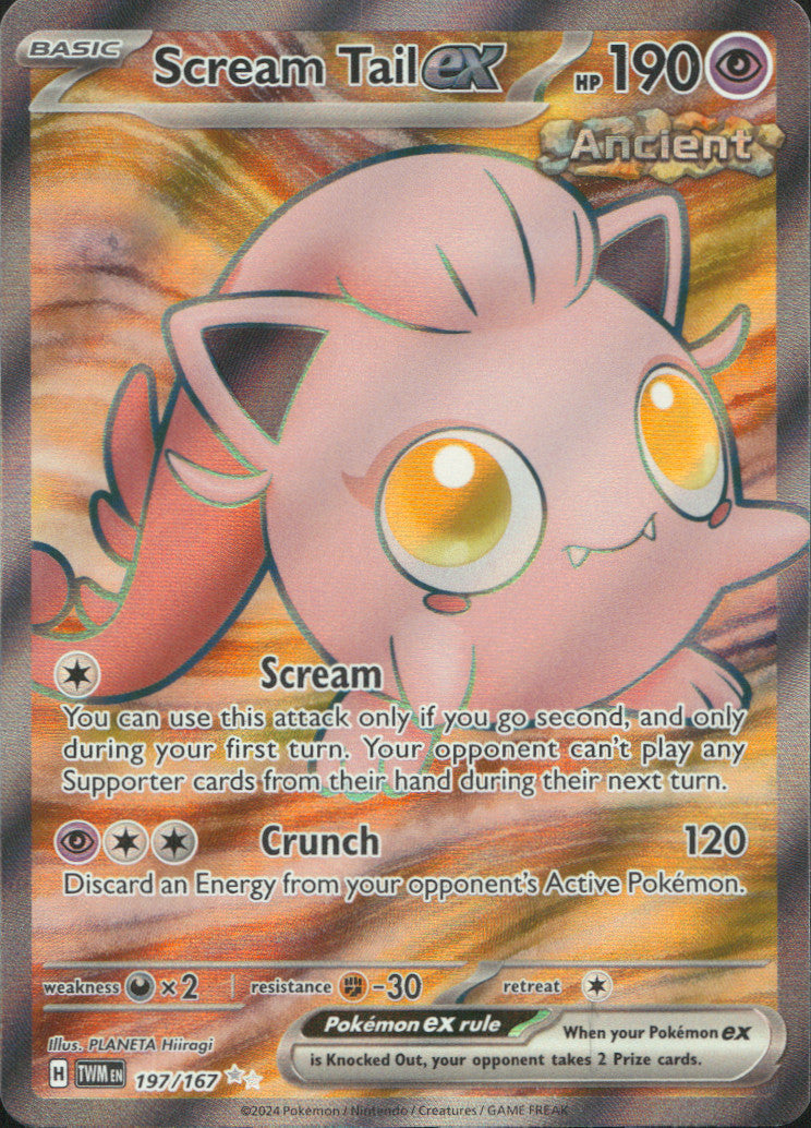 Scream Tail ex Holo Ultra Rare SV06: Twilight Masquerade 197/167 NM