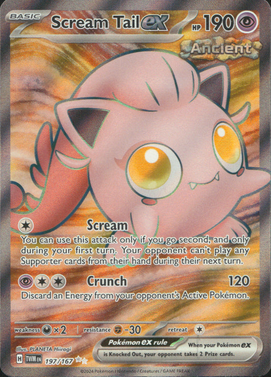Scream Tail ex Holo Ultra Rare SV06: Twilight Masquerade 197/167 NM
