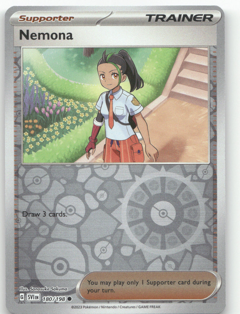 Nemona Reverse Holo Common SV01: Scarlet & Violet Base Set 180/198 NM