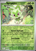 Sprigatito Reverse Holo Common SV02: Paldea Evolved 012/193 NM