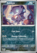 Sableye Reverse Holo Uncommon SV05: Temporal Forces 107/162 NM