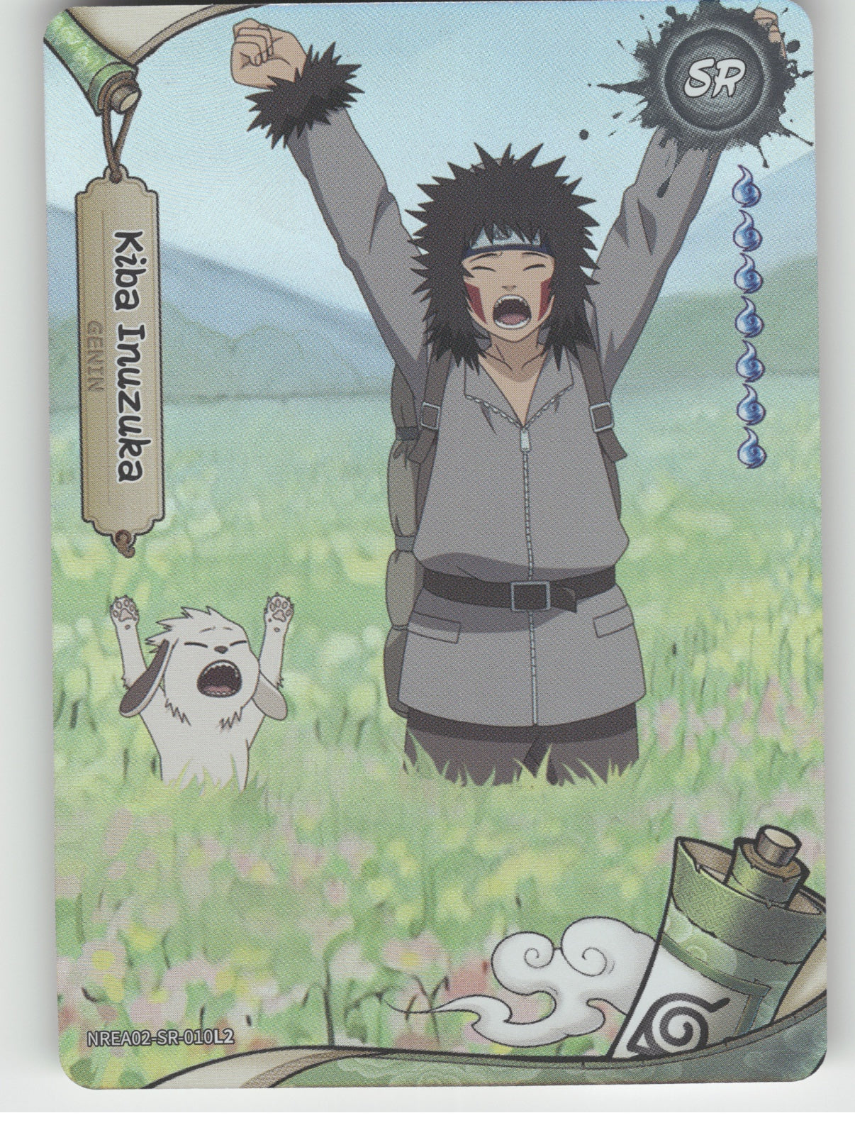 Kiba Inuzuka Base SR Earth Scroll Series 2 010L2 NM front