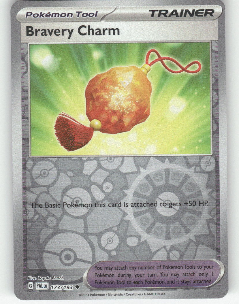 Bravery Charm Reverse Holo Uncommon SV02: Paldea Evolved 173/193 NM
