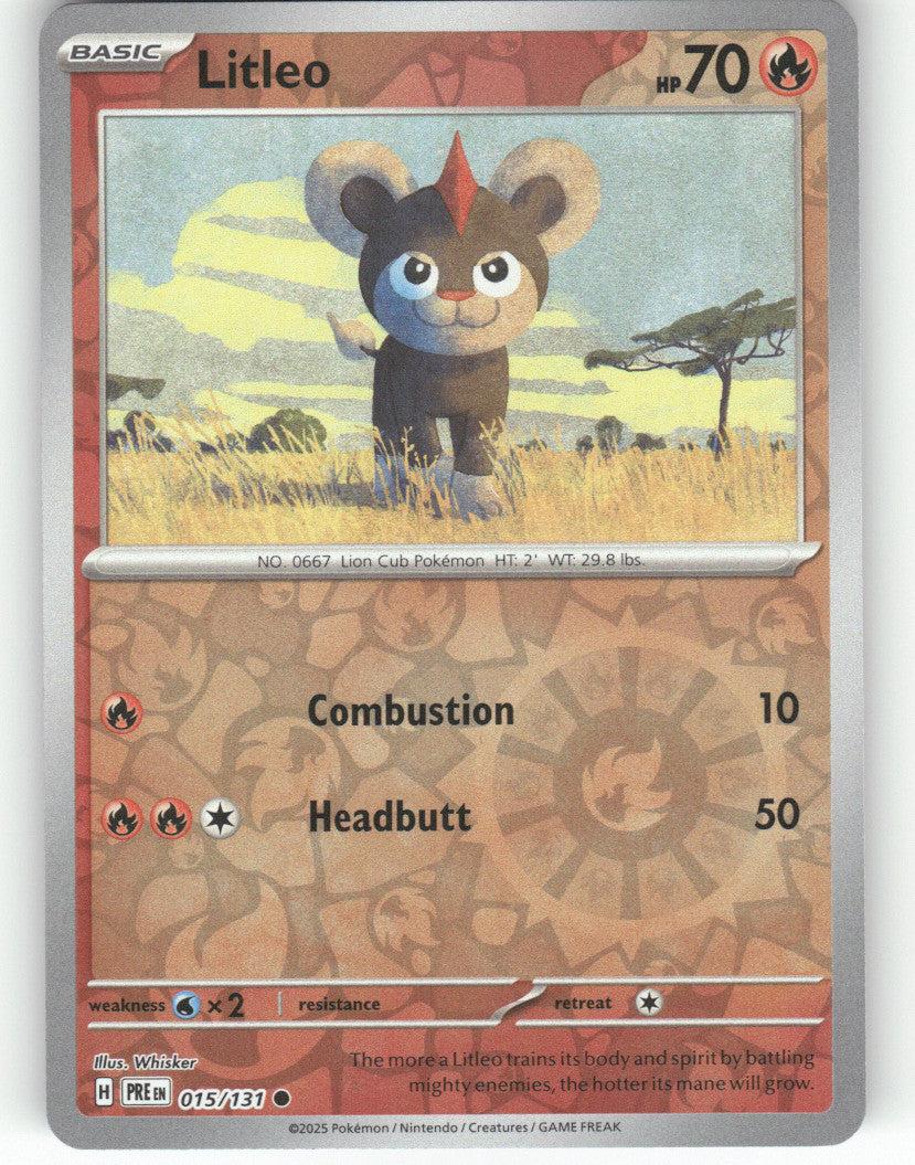 Litleo Reverse Holo Common SV: Prismatic Evolutions 015/131 NM