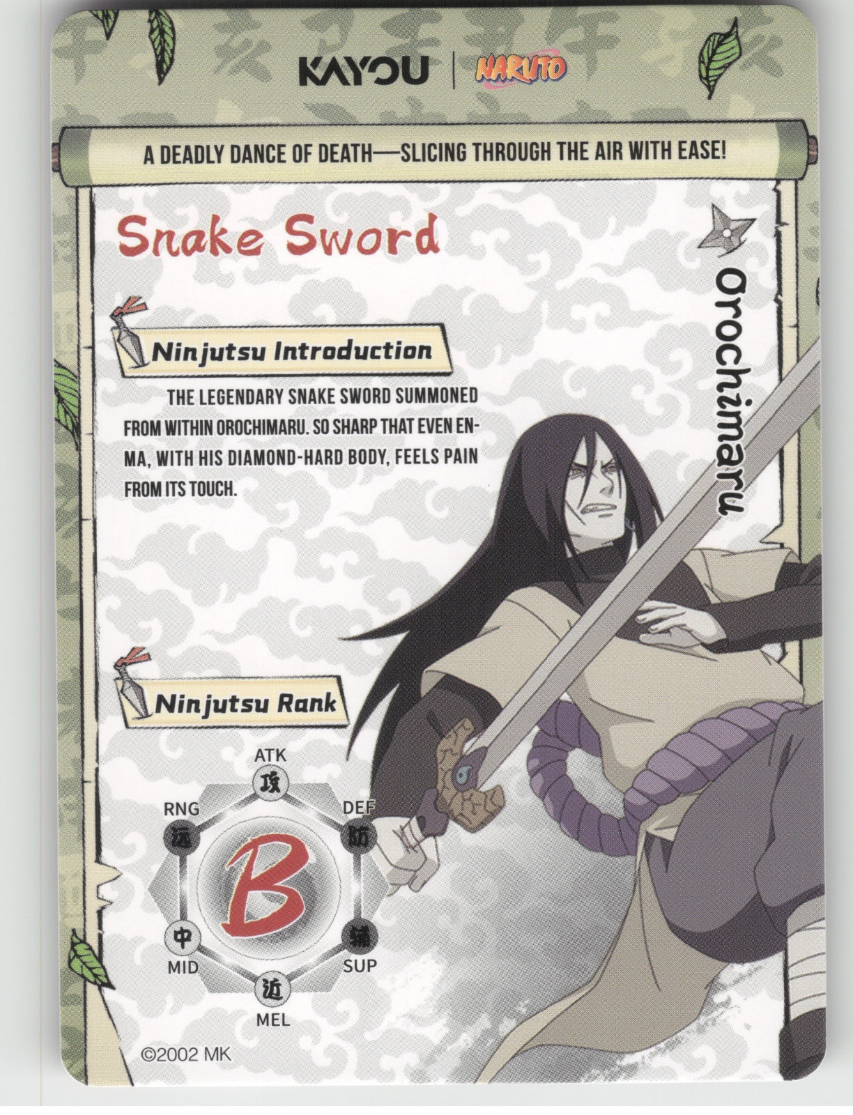 Orochimaru Base SSR Earth Scroll Series 1 003L3 NM back
