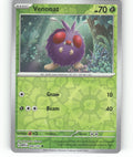 Venonat Reverse Holo Common SV: Scarlet & Violet 151 048/165 NM