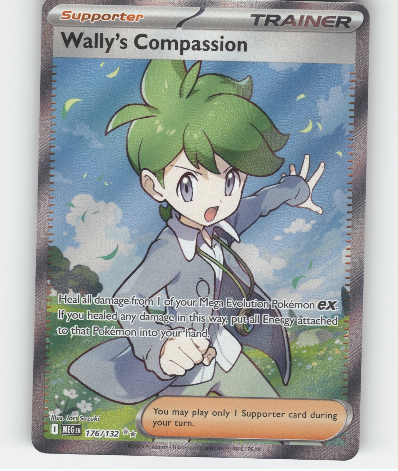 Wally's Compassion Holo Ultra Rare ME01: Mega Evolution 176/132 NM