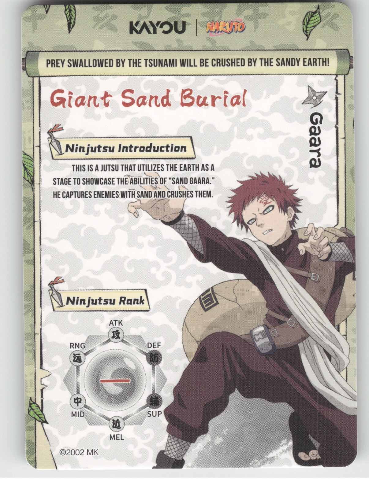 Gaara Base SSR Earth Scroll Series 2 006L3 NM back
