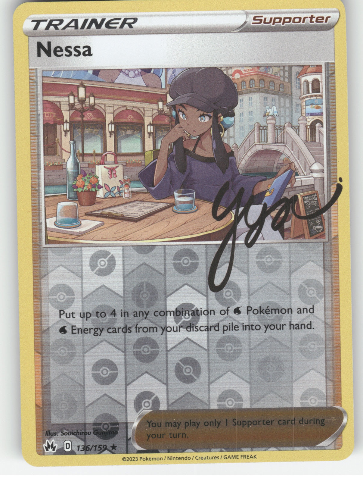 Nessa Reverse Holo Holo Rare SWSH: Crown Zenith 136/159 NM