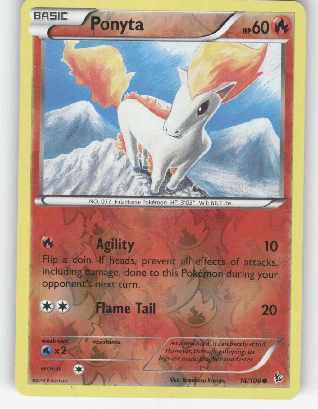 Ponyta Reverse Holo Common Generations 14/83 NM