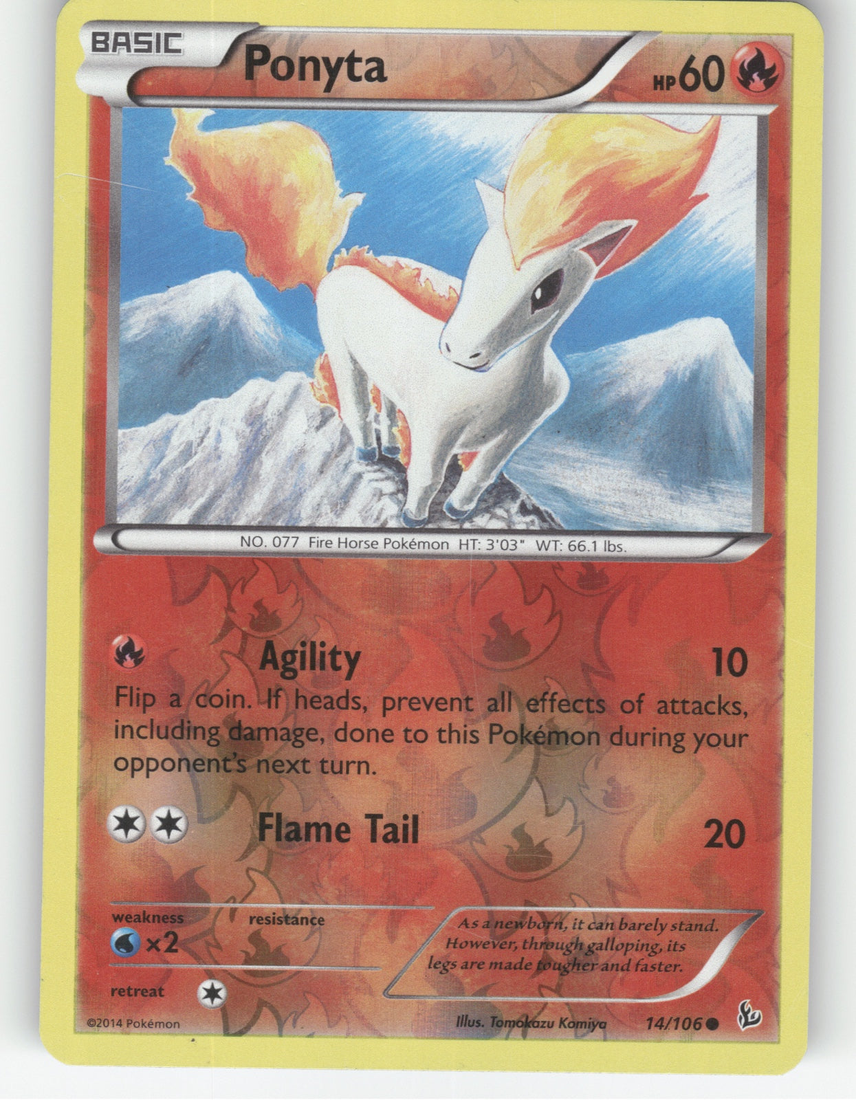 Ponyta Reverse Holo Common Generations 14/83 NM