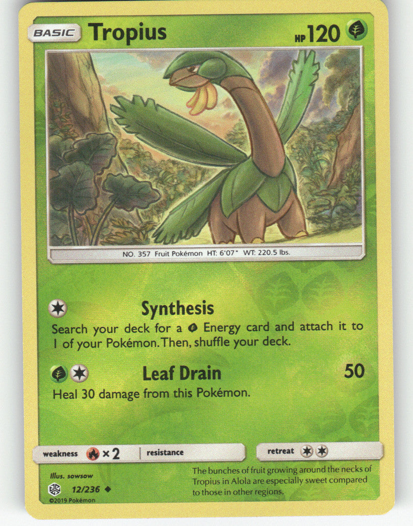 Tropius Reverse Holo Uncommon SM - Cosmic Eclipse 12/236 NM