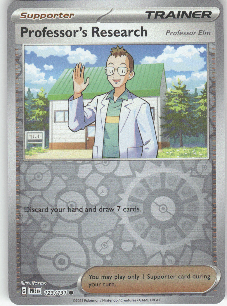 Professor's Research [Professor Elm] Reverse Holo Common SV: Prismatic Evolutions 123/131 NM