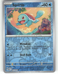 Squirtle - Reverse Holo Common SV: Scarlet & Violet 151 007/165 NM