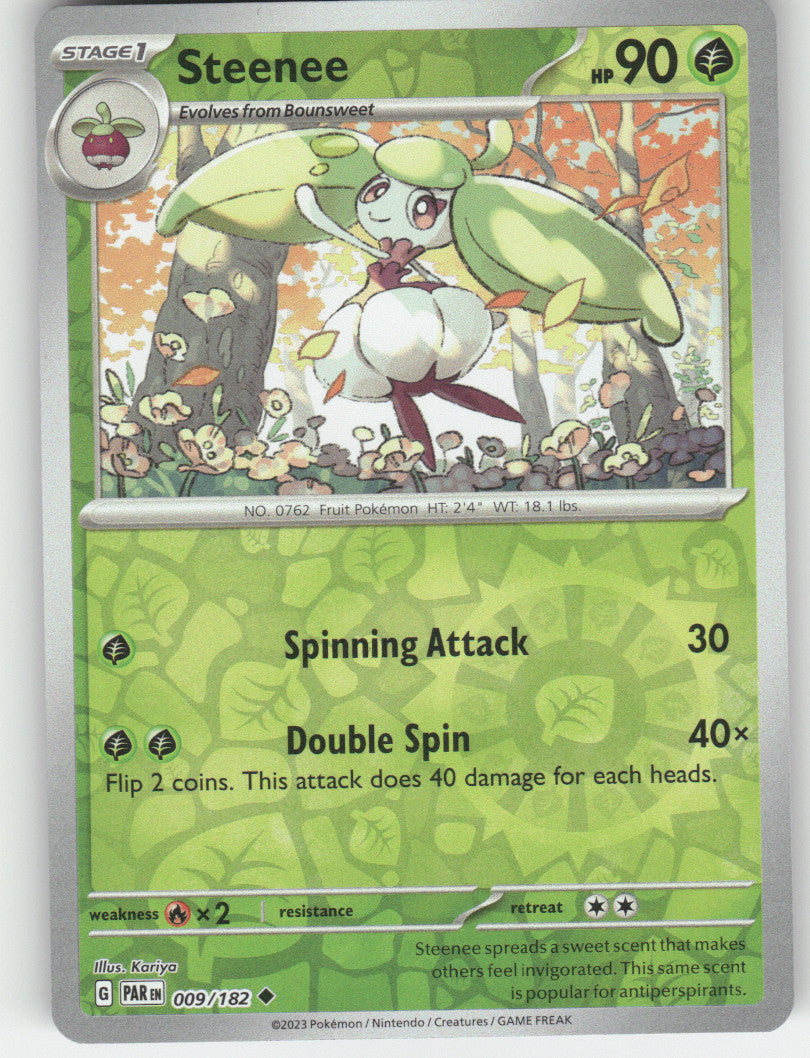 Steenee Reverse Holo Uncommon SV04: Paradox Rift 009/182 NM