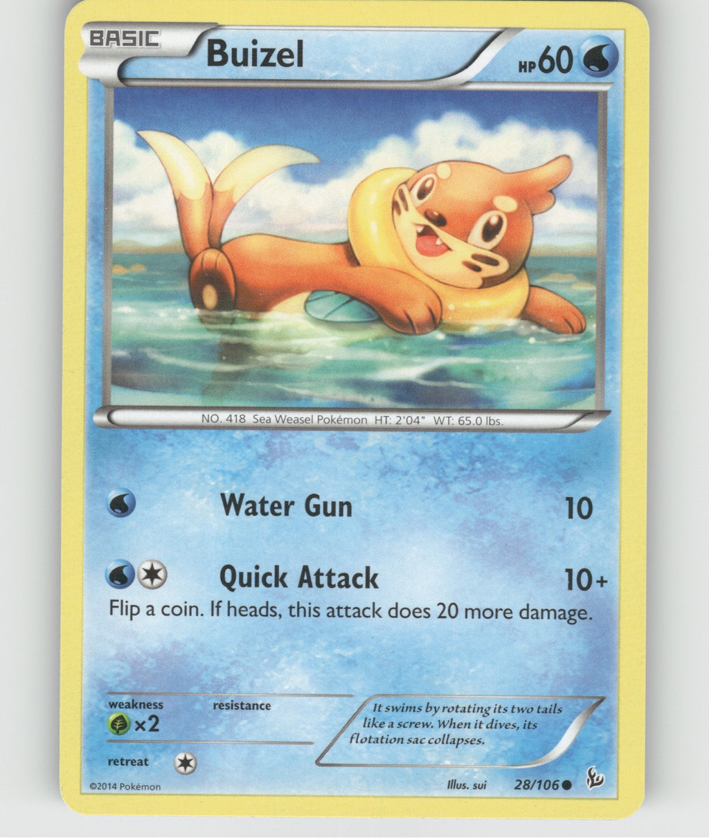 Buizel Common XY - Flashfire 28/106 NM
