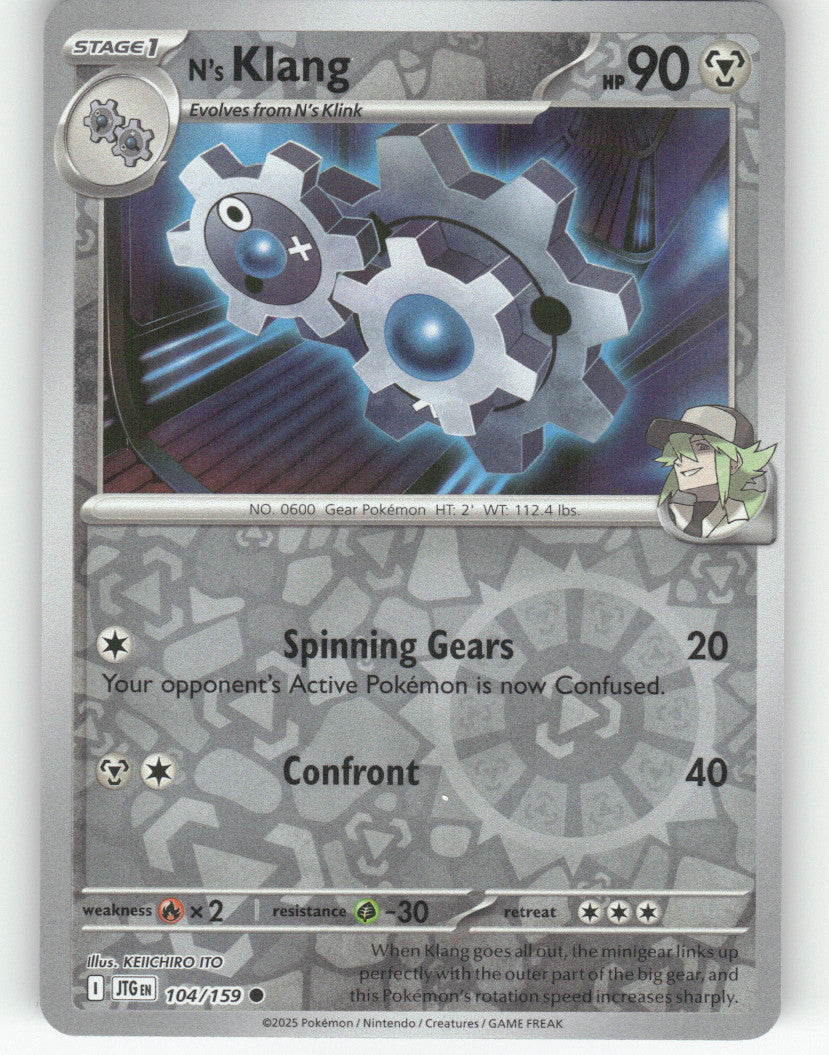 N's Klang Reverse Holo Common SV09: Journey Together 104/159 NM