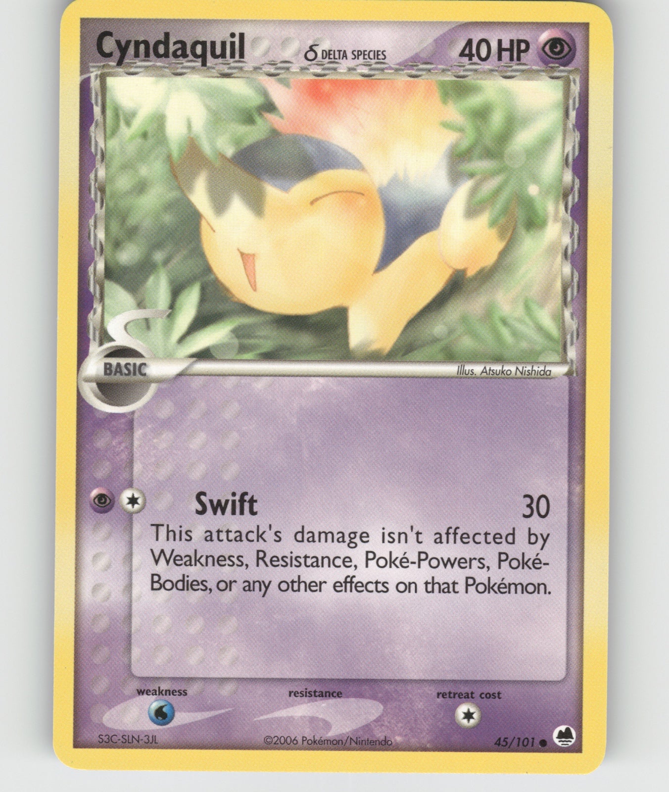 Cyndaquil (Delta Species) Common EX Dragon Frontiers 45/101 NM