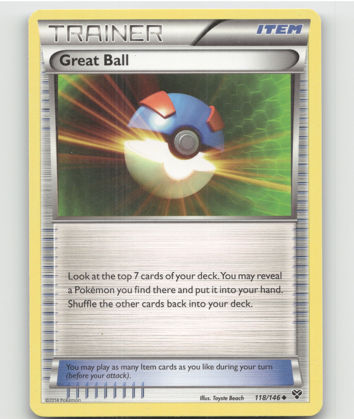 Great Ball Uncommon XY Base Set 118/146 LP