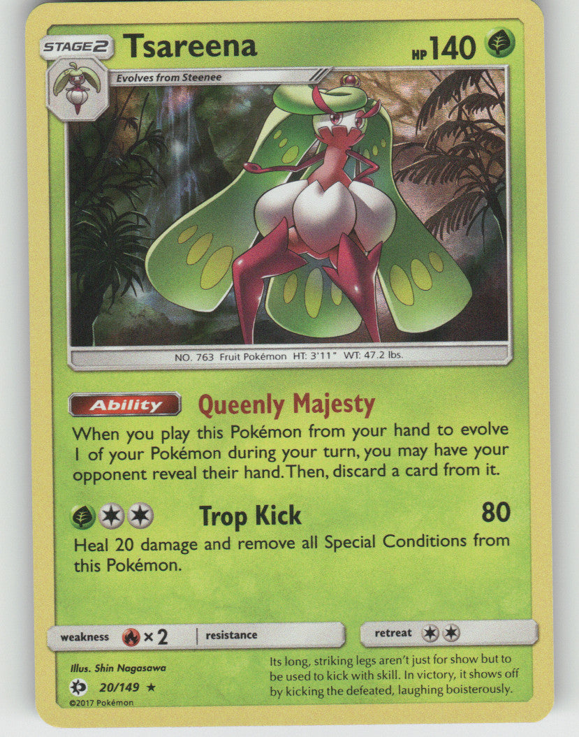 Tsareena Holo Rare SM Base Set 20/149 NM