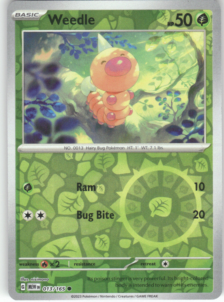 Weedle Reverse Holo Common SV: Scarlet & Violet 151 013/165 NM