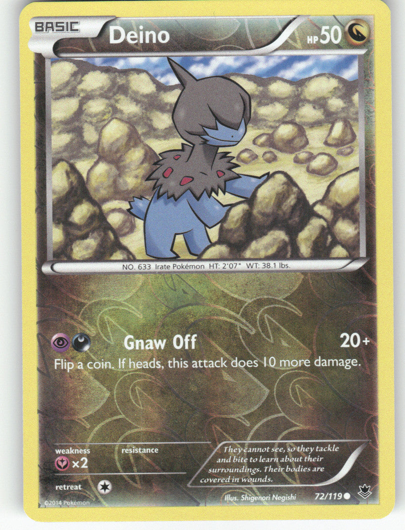 Deino Reverse Holo Common XY - Phantom Forces 72/119 NM