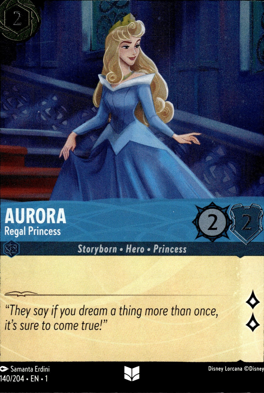 Aurora - Regal Princess Cold Foil Uncommon The First Chapter 140/204 NM