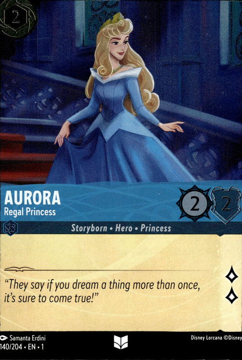 Aurora - Regal Princess Cold Foil Uncommon The First Chapter 140/204 NM