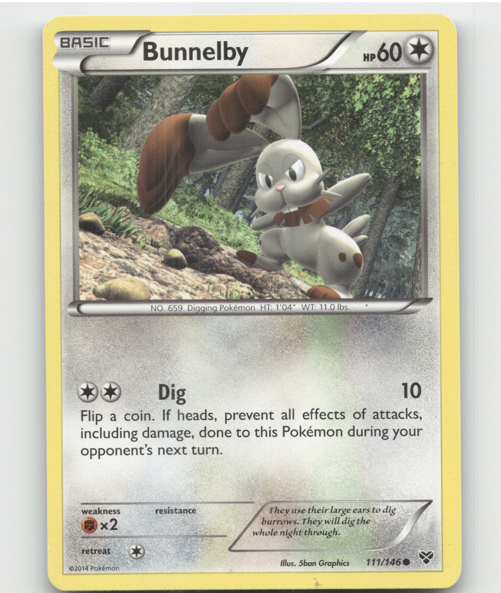 Bunnelby Common XY Base Set 111/146 LP