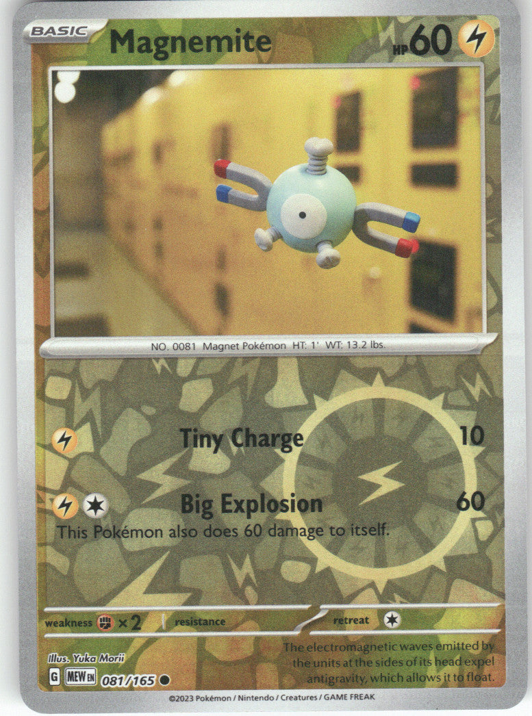 Magnemite Reverse Holo Common SV: Scarlet & Violet 151 081/165 NM