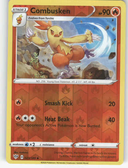Combusken Reverse Holo Uncommon SWSH03: Darkness Ablaze 023/189 NM