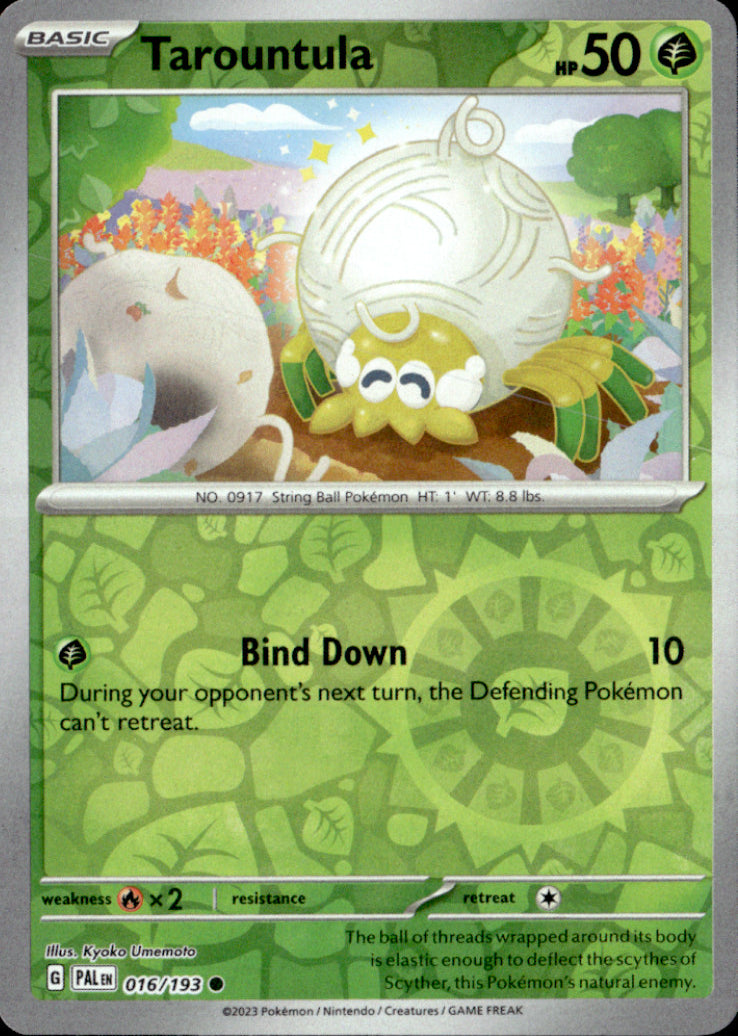 Tarountula Reverse Holo Common SV02: Paldea Evolved 017/193 NM
