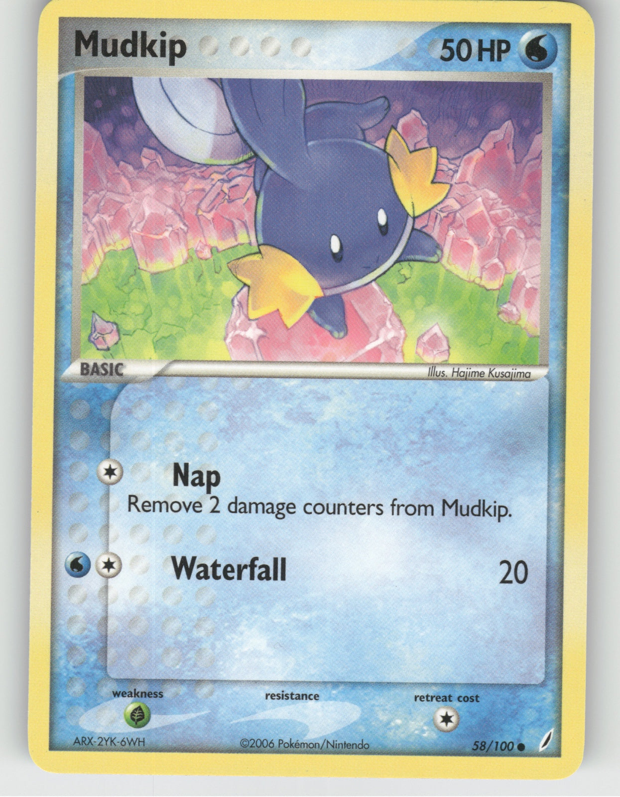 Mudkip Common EX Crystal Guardians 58/100 NM