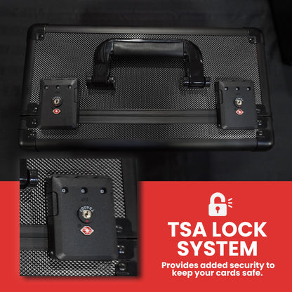 EVORETRO Aluminum Graded Card Storage Box, TSA Lock