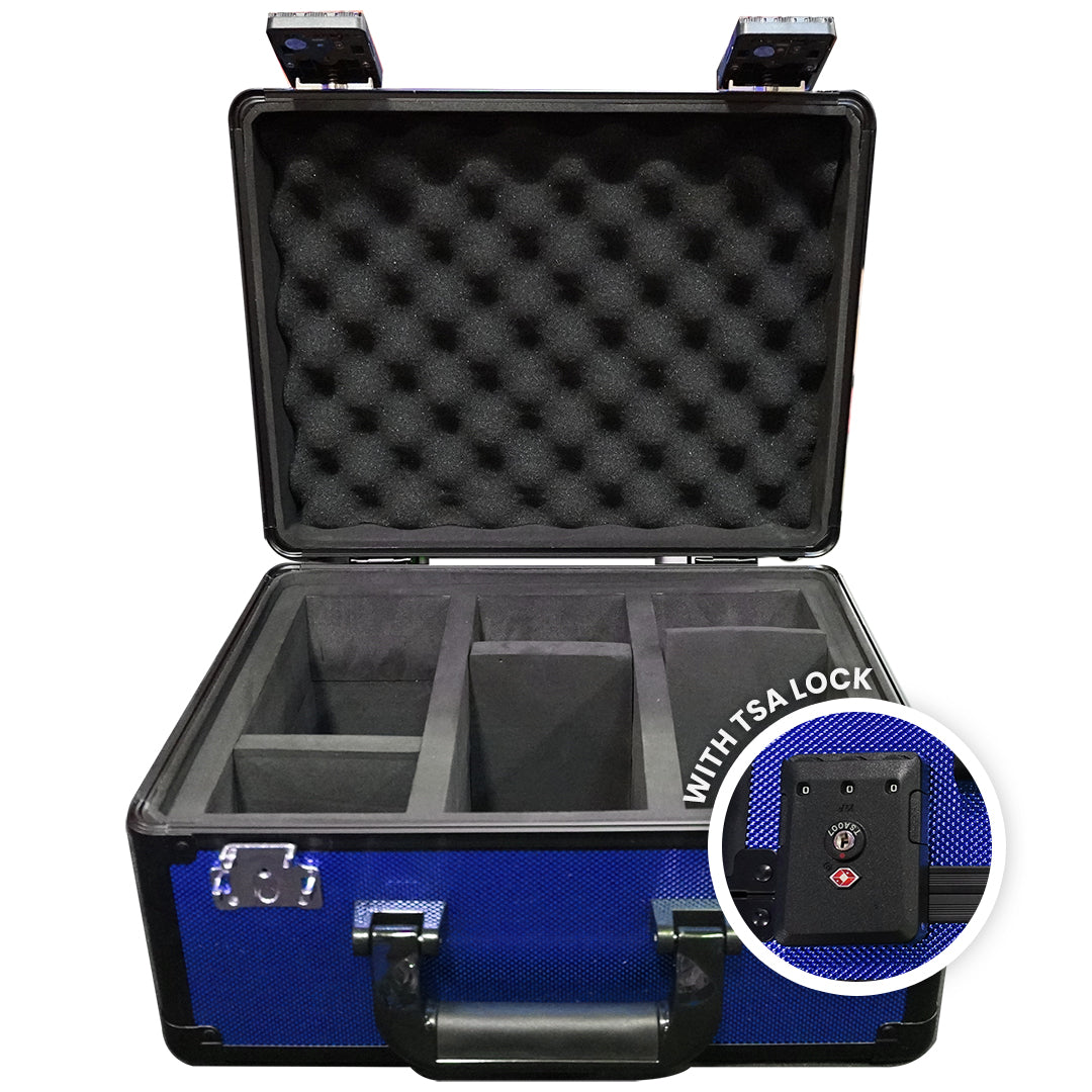 EVORETRO Aluminum Graded Card Storage Box, TSA Lock