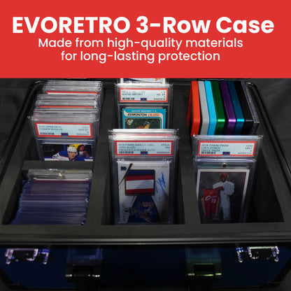 EVORETRO Aluminum Graded Card Storage Box, TSA Lock