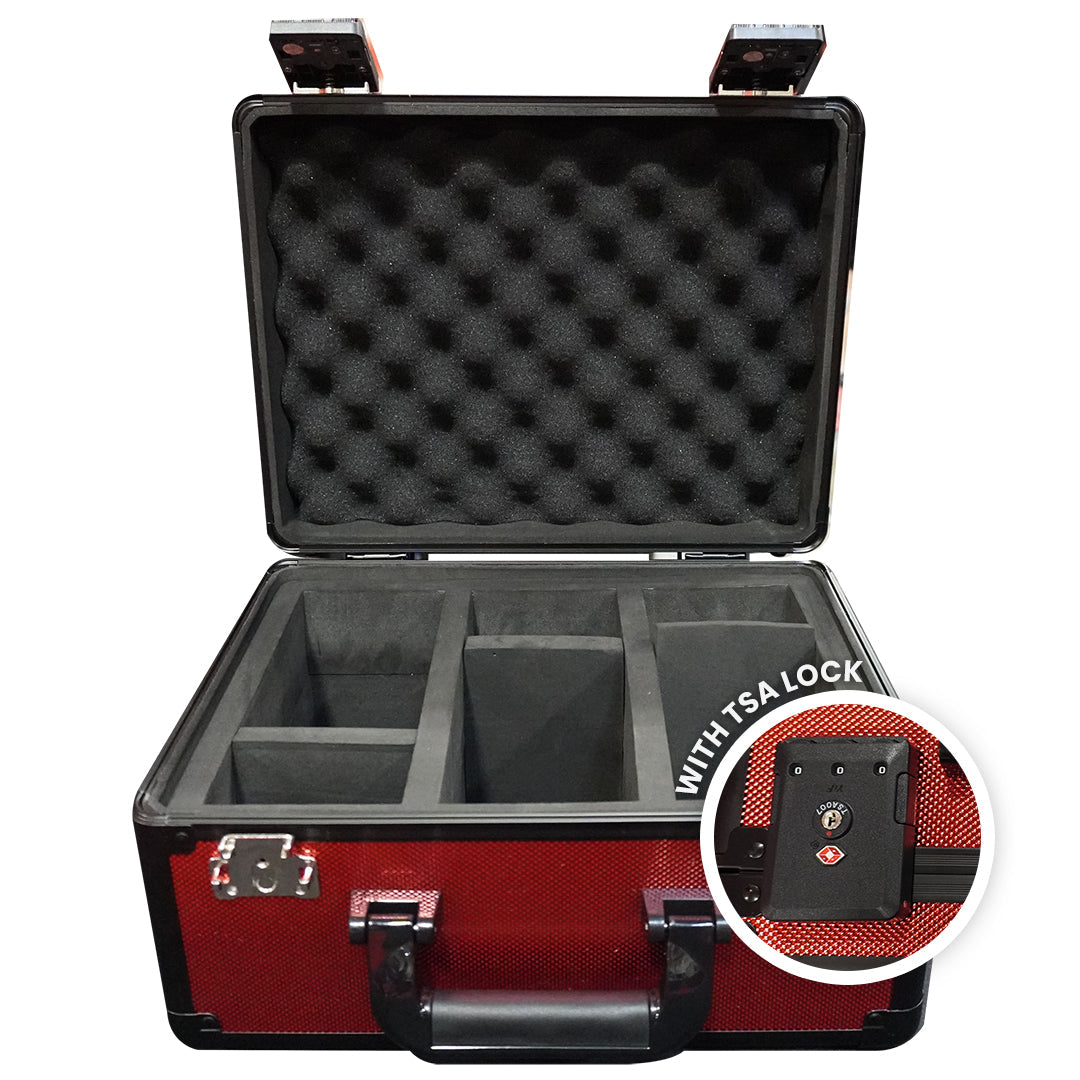 EVORETRO Aluminum Graded Card Storage Box, TSA Lock