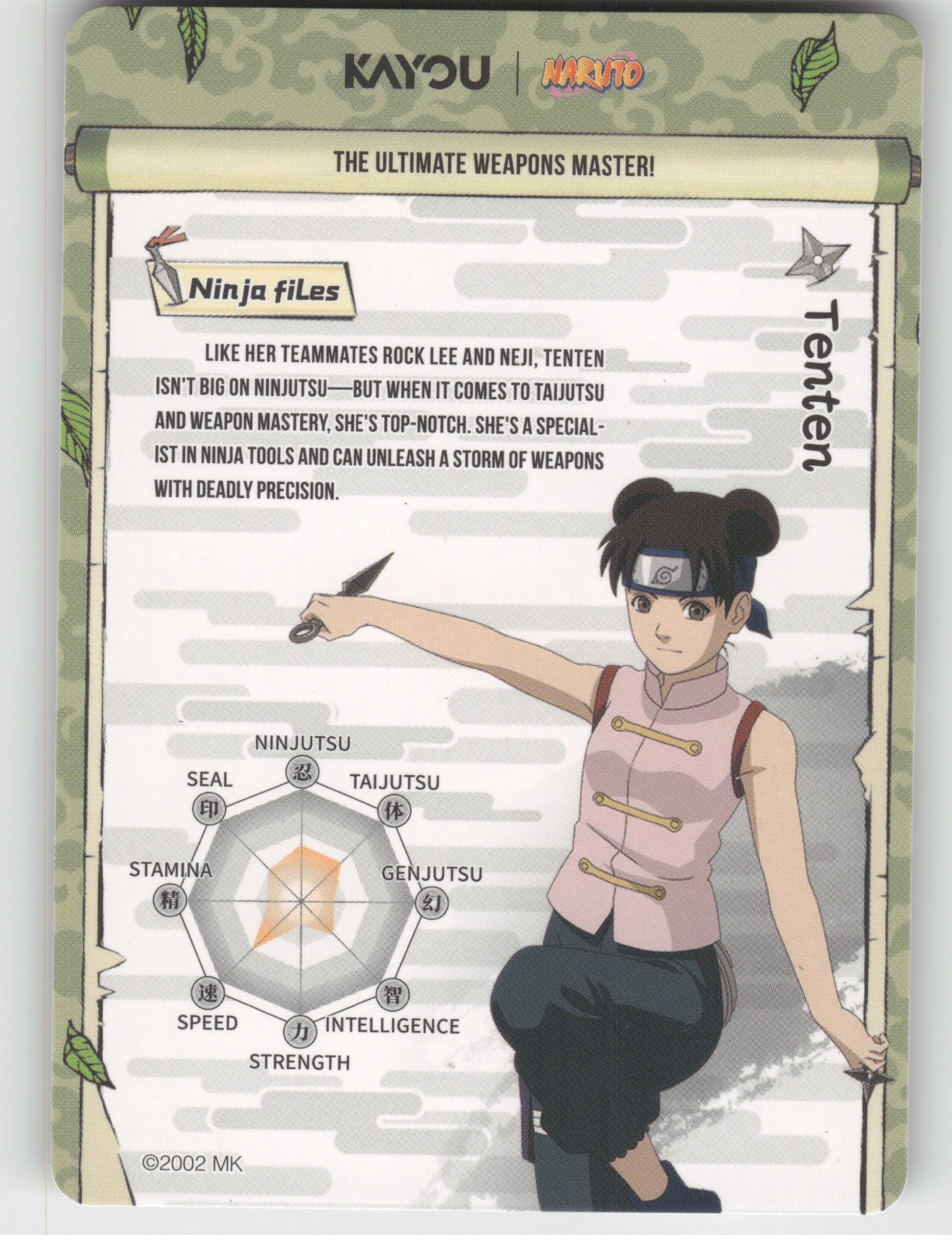 Tenten Base UR Earth Scroll Series 1 009L3 NM back
