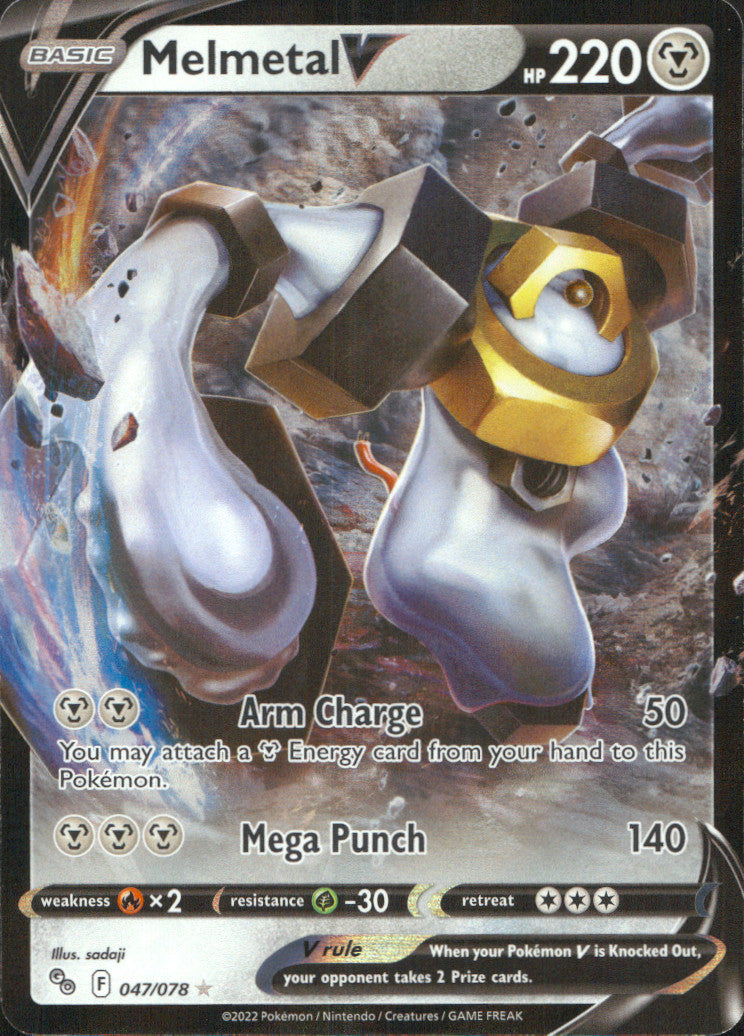 Melmetal V Holo Ultra Rare Pokemon GO 047/078 NM