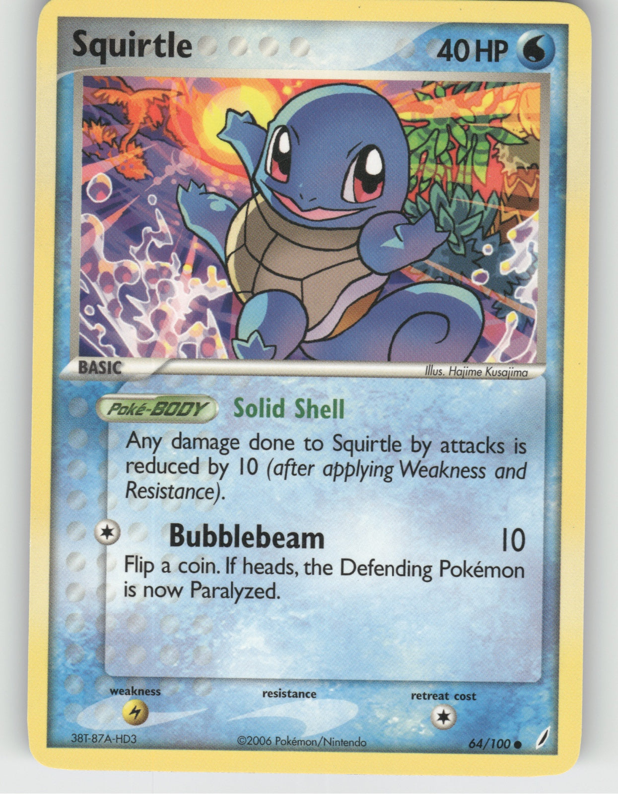 Squirtle - 064/100 Common EX Crystal Guardians 64/100 NM