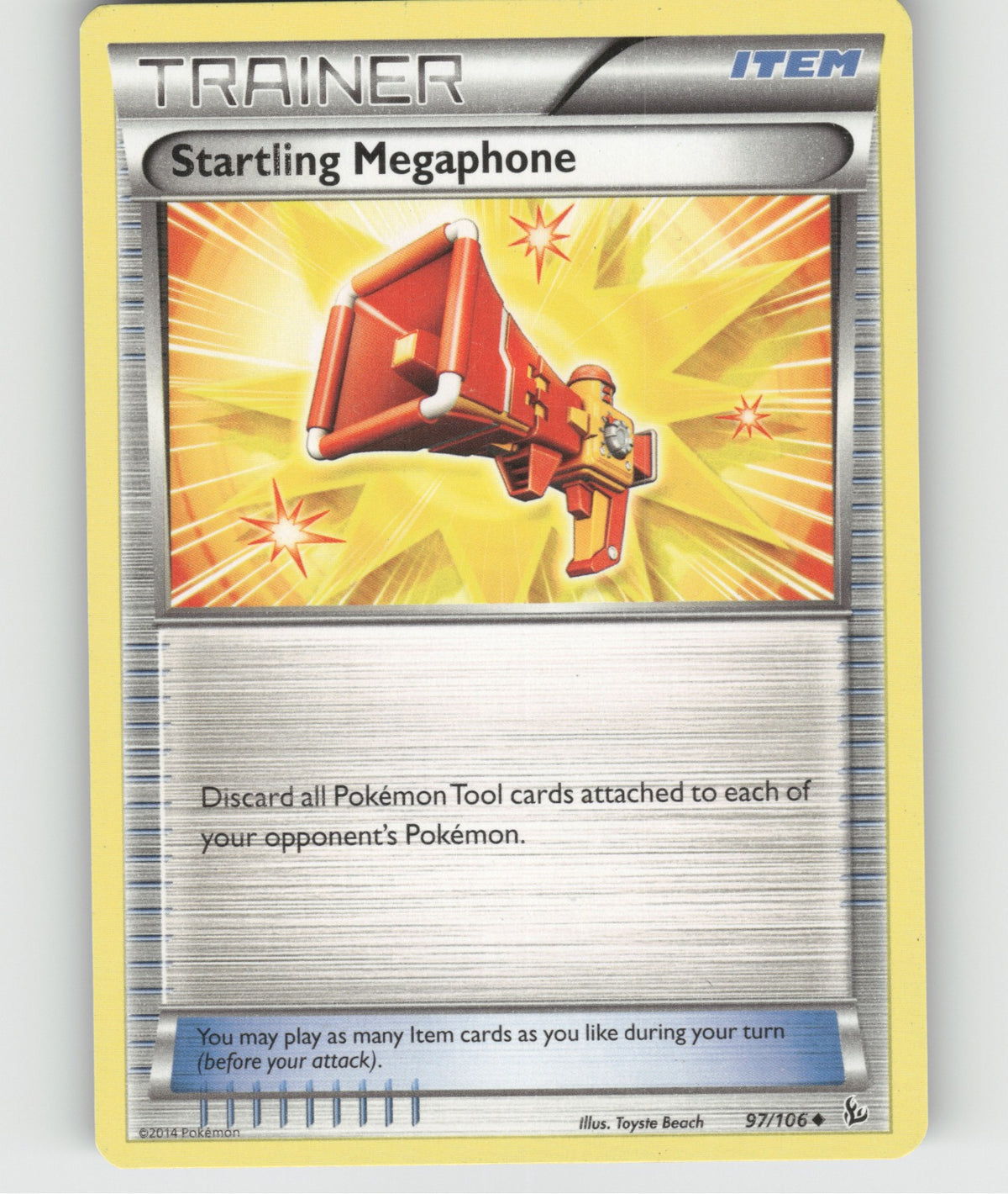 Startling Megaphone Uncommon XY - Flashfire 97/106 NM