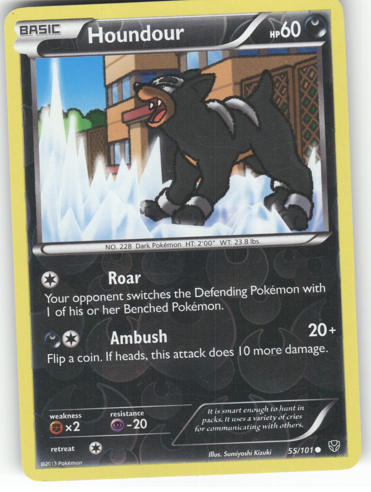Houndour Reverse Holo Common Plasma Blast 55/101 NM