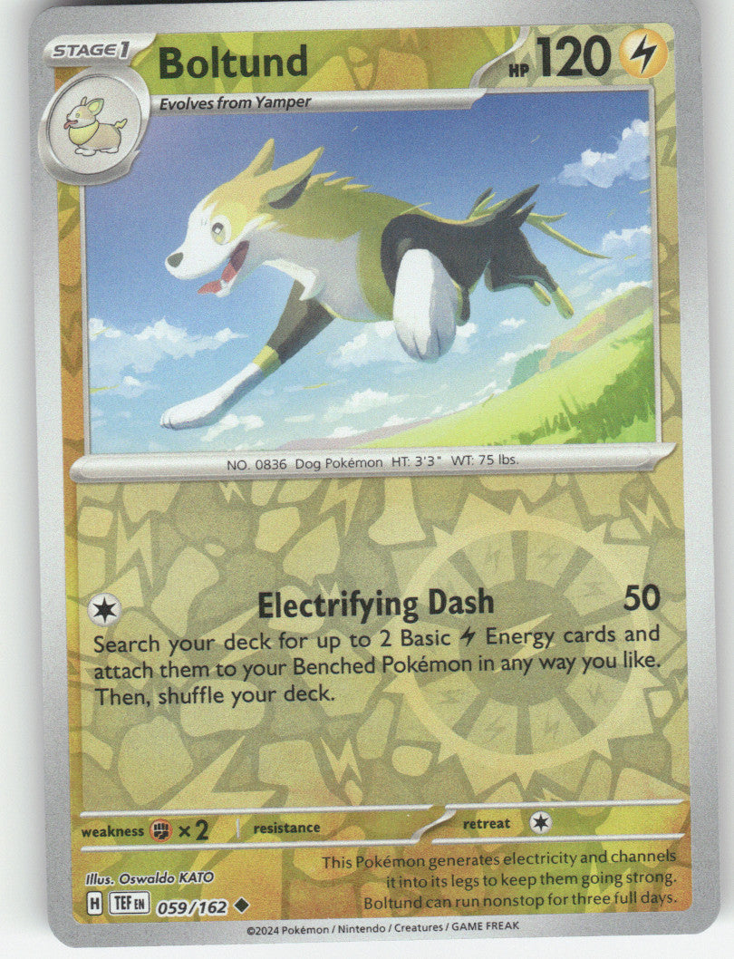 Boltund Reverse Holo Uncommon SV05: Temporal Forces 059/162 NM