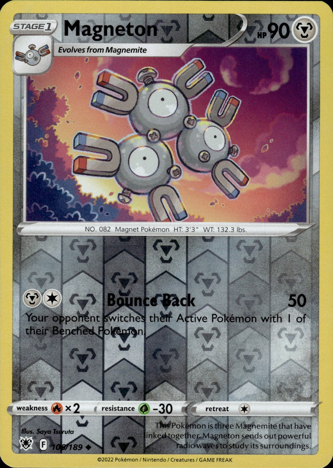 Magneton Reverse Holo Uncommon SWSH10: Astral Radiance 106/189 NM