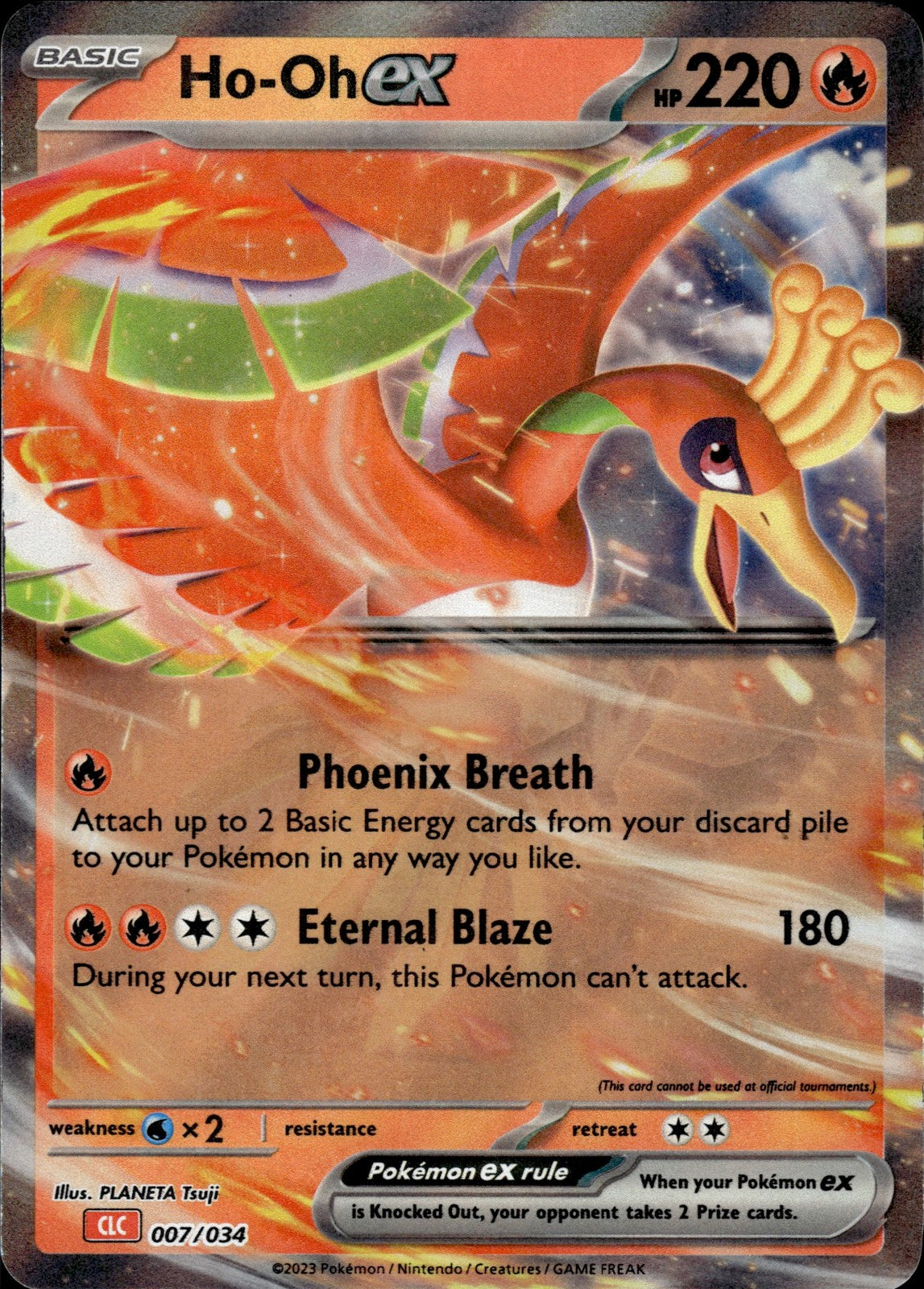 Ho-oh ex Holo Classic Collection Trading Card Game Classic 007/034 NM