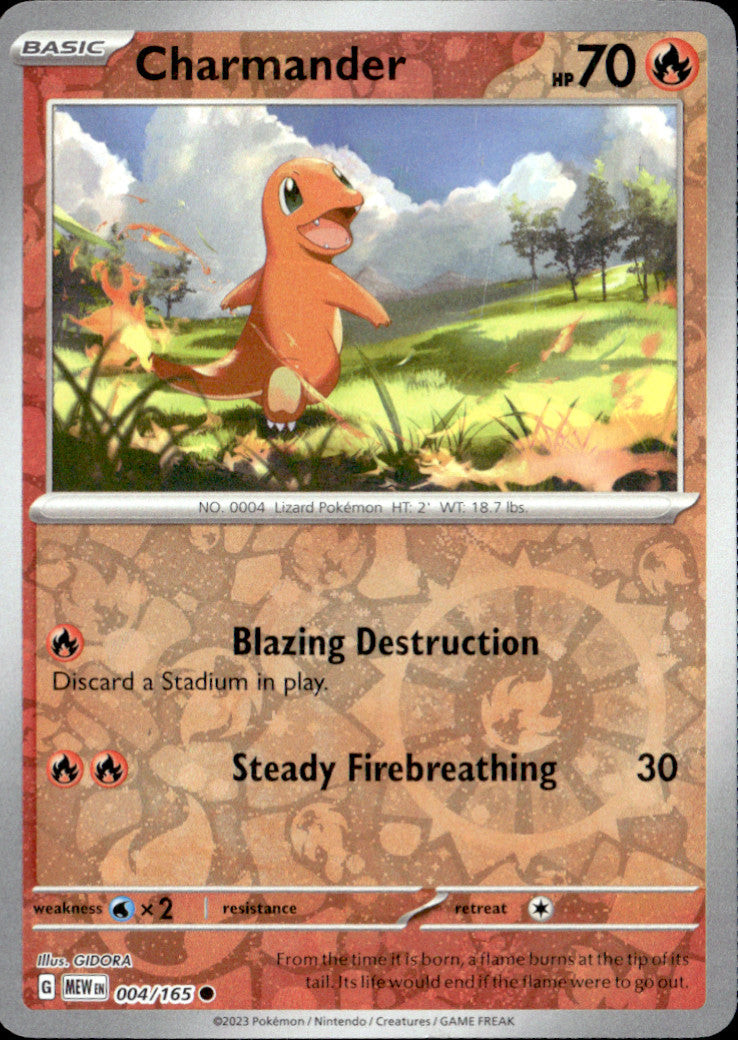 Charmander - (Reverse Cosmos Holo) (Costco Exclusive) Holo Promo Miscellaneous Cards & Products 004/165 NM