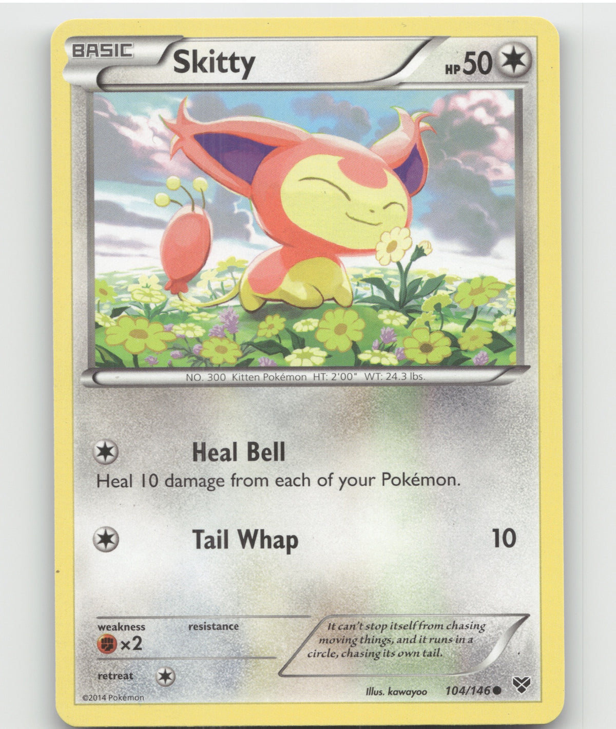 Skitty Common XY Base Set 104/146 LP
