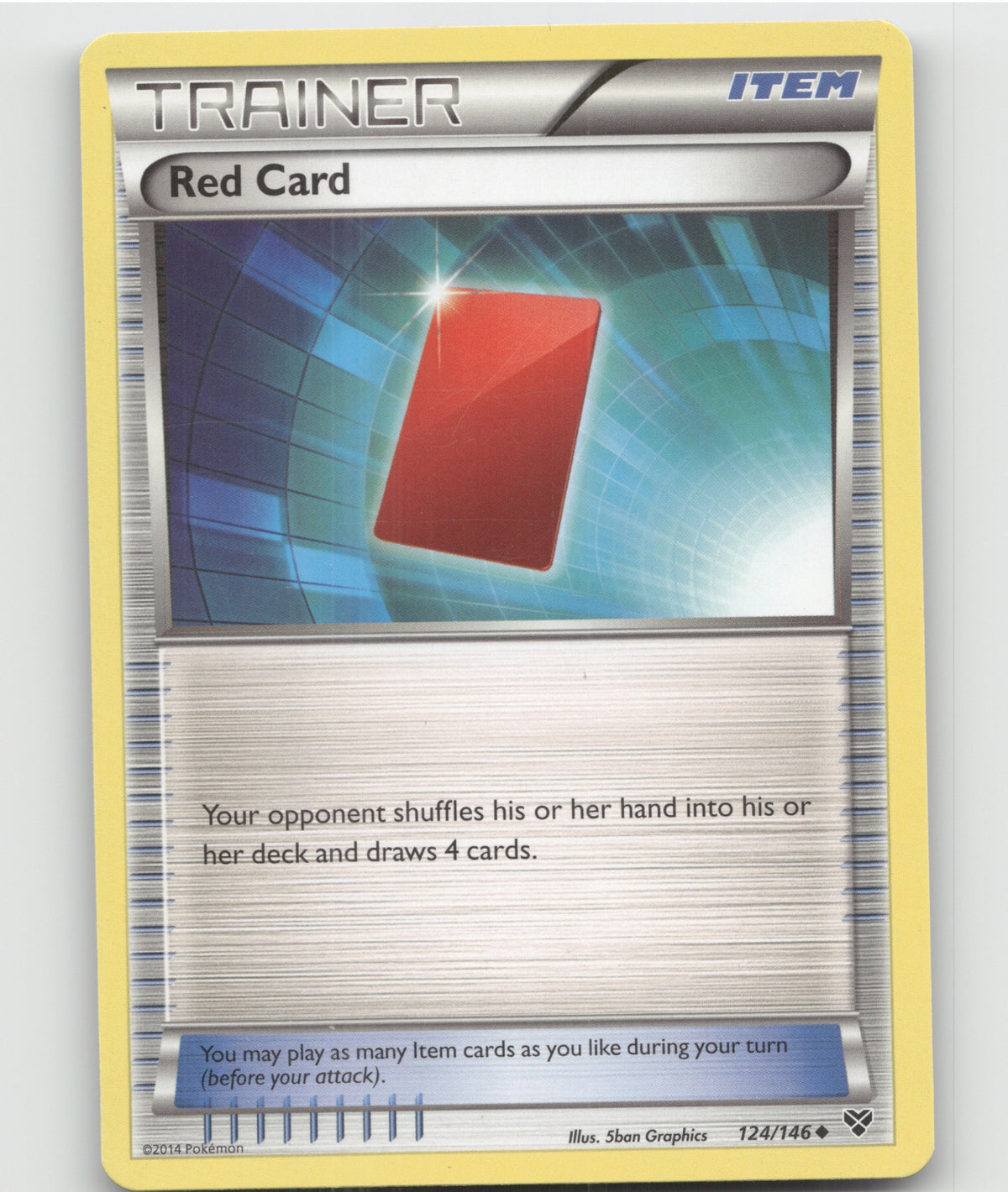 Red Card Uncommon XY Base Set 124/146 LP
