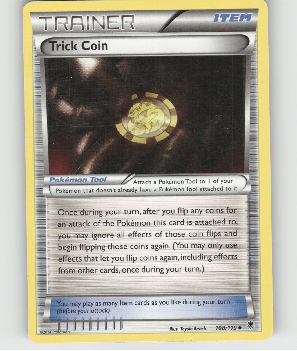Trick Coin Uncommon XY - Phantom Forces 108/119 NM